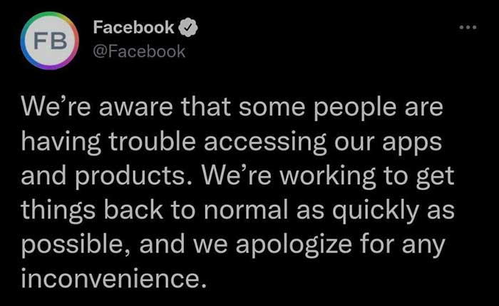 در باره اختلال جهانی فیس بوک