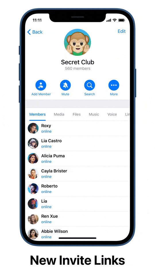 لینکهای موقت دعوت به گروه